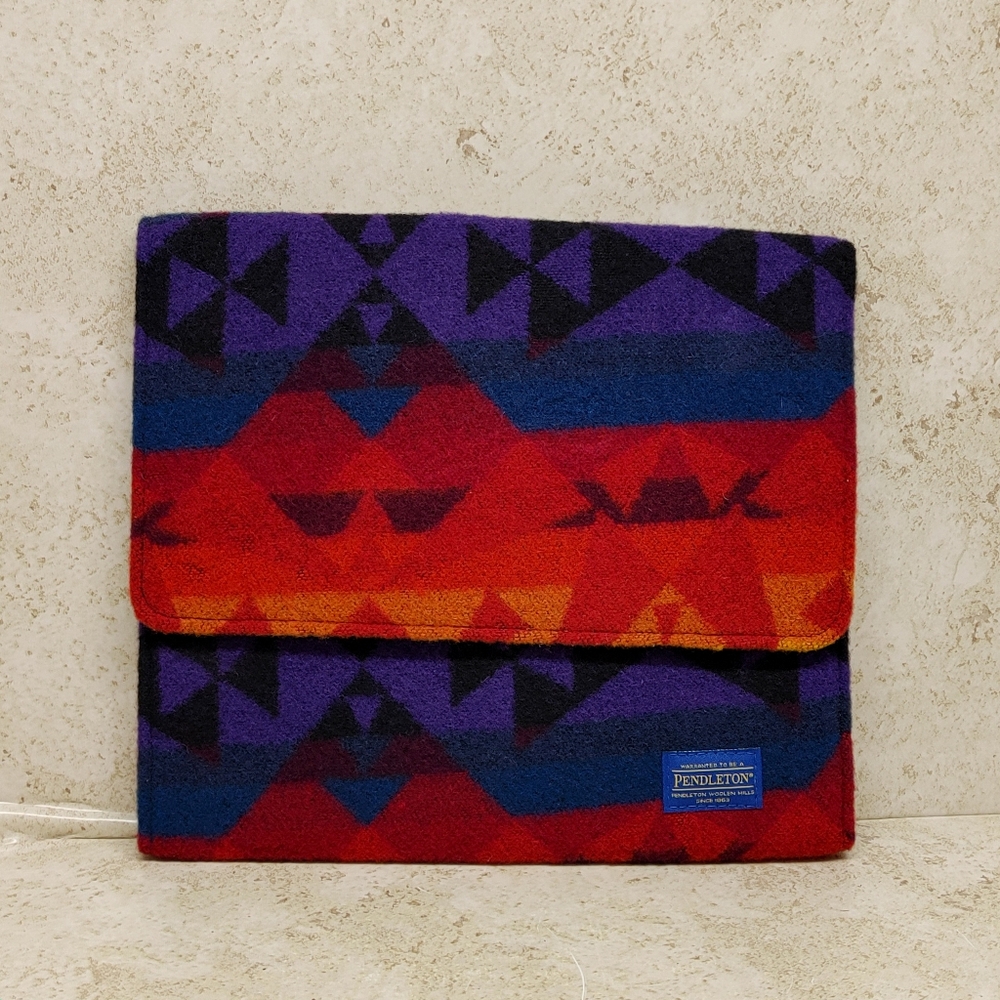 Pendleton Wool Tablet Case Southwestern Pattern 9.5 X 8" Colorful